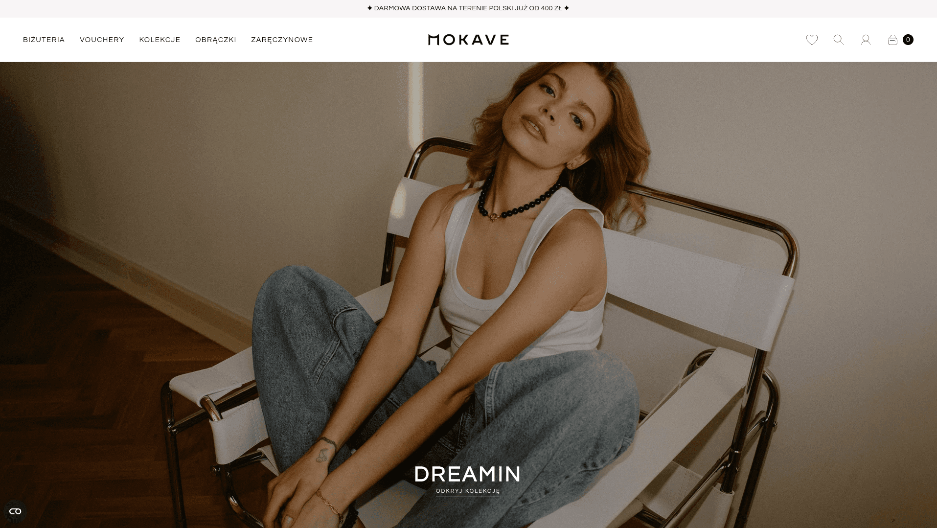 Mokave - custom e-commerce for a jewelry brand