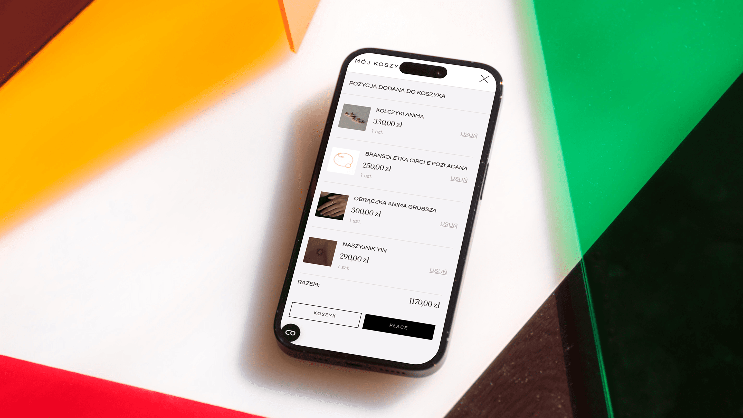 Mokave - custom e-commerce for a jewelry brand