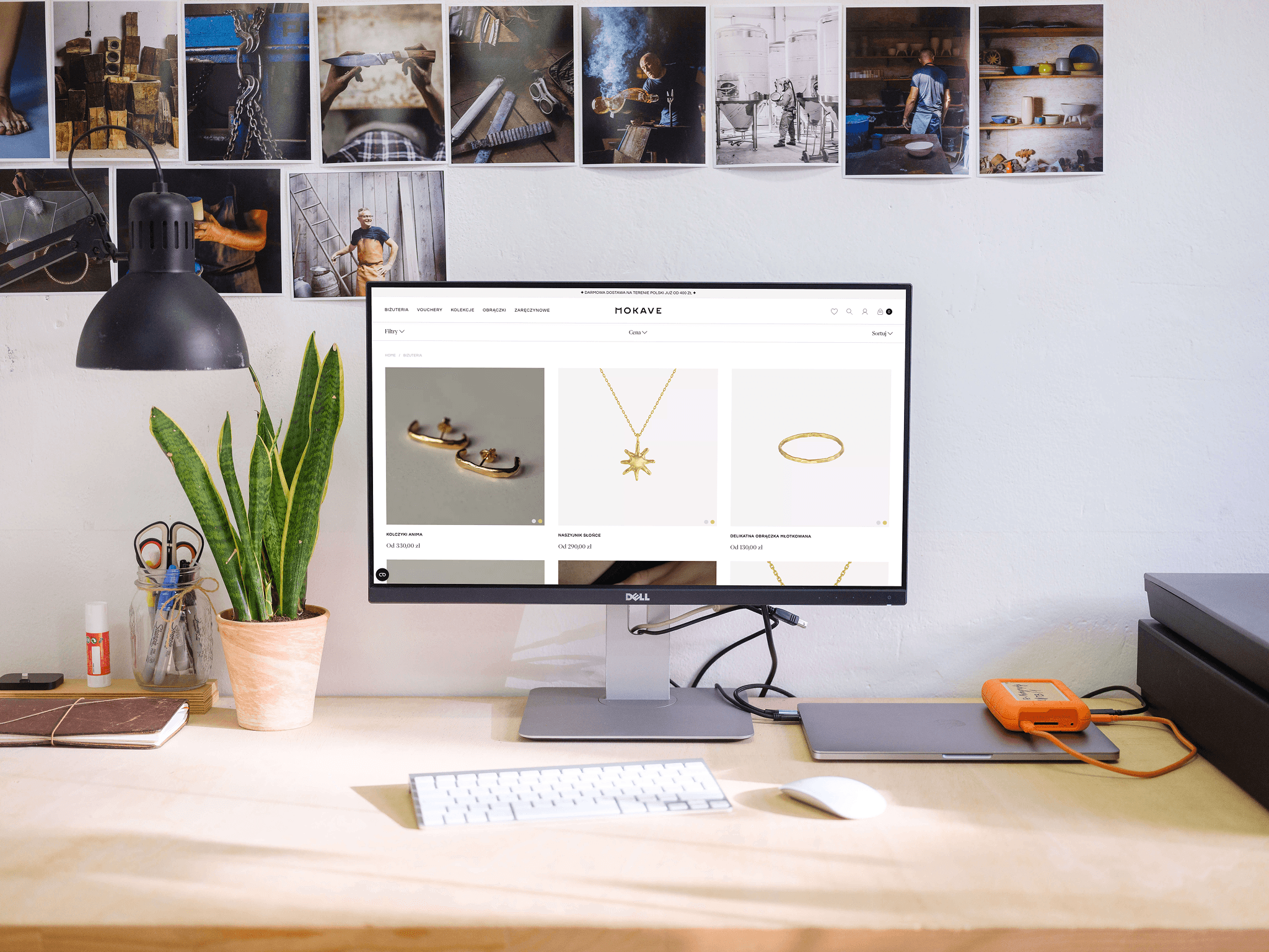 Mokave - custom e-commerce for a jewelry brand