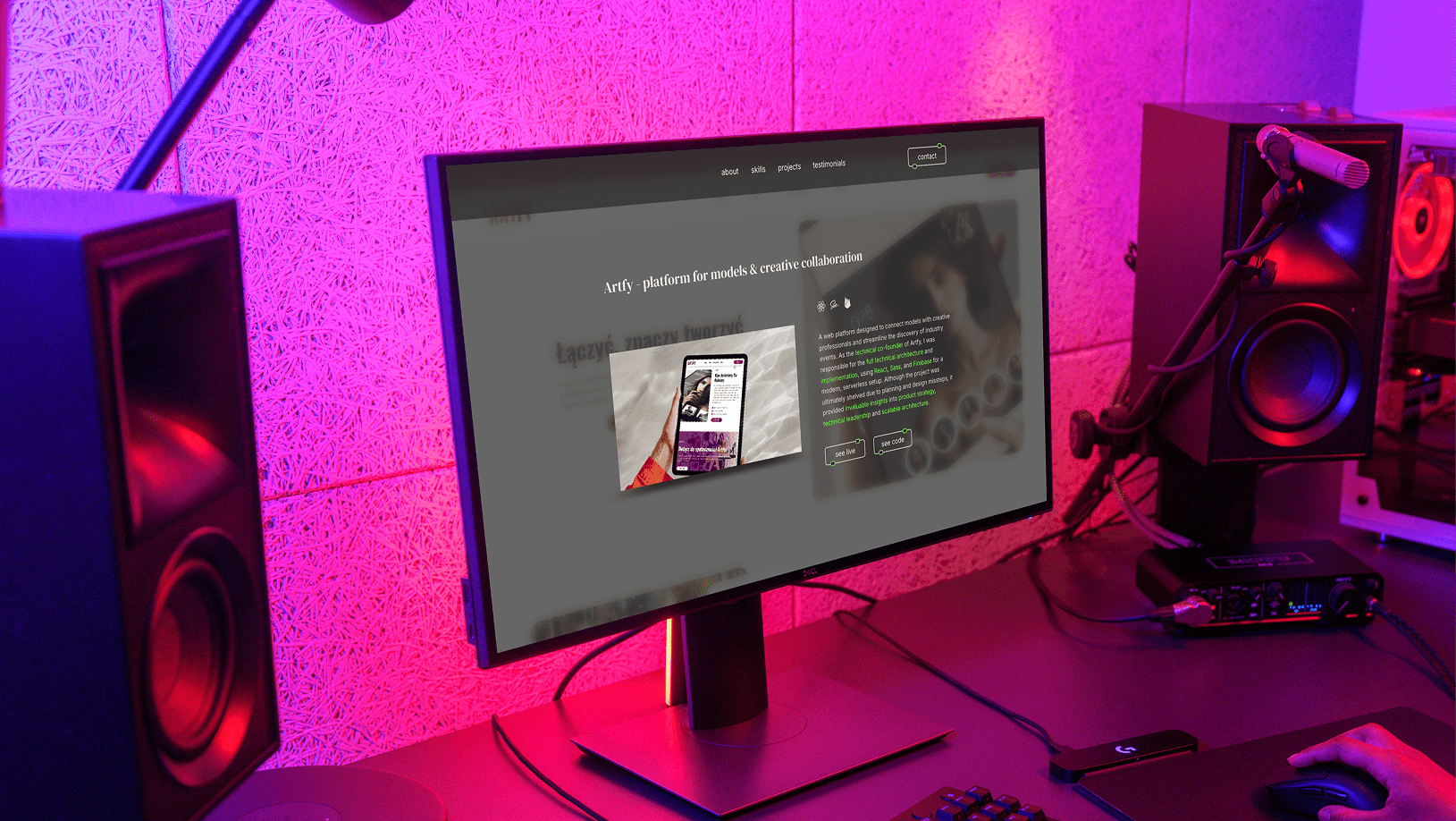 Web developer portfolio