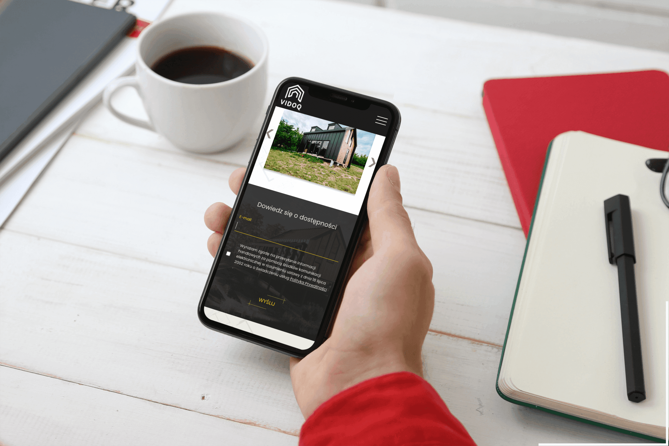 Vidoq House - website & custom quote builder