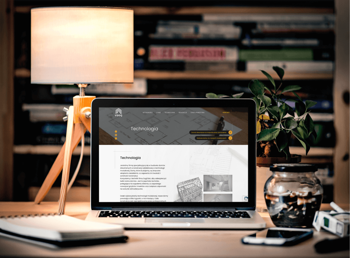 Vidoq House - website & custom quote builder